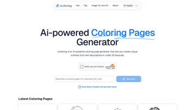 ZColoring - AI tool for Content Creation