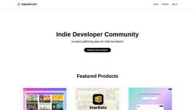 TopIndie - AI tool for Development