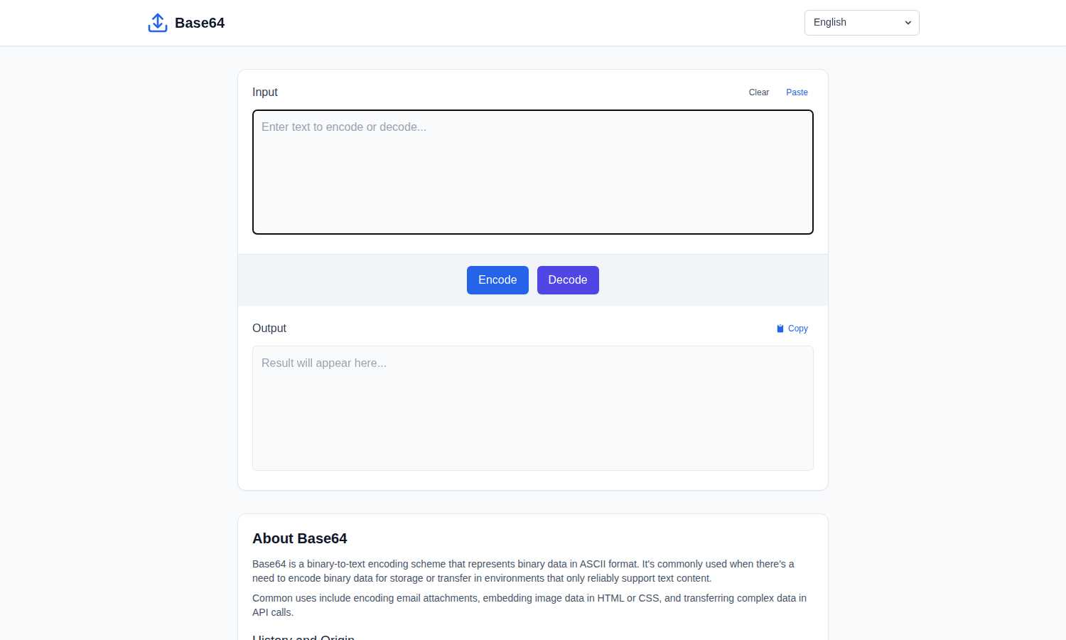 Base6 application interface and features