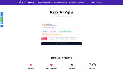 Rizz Lines AI - AI tool for Chatbots