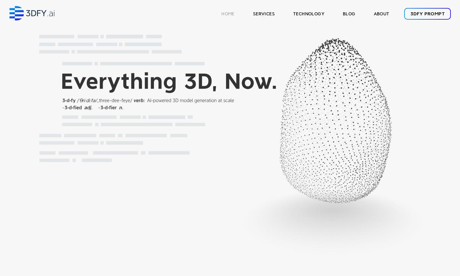 3DFY.ai Website