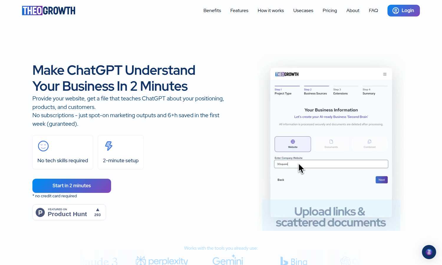 THEO application interface and features