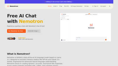 Nemotron - AI tool for Chatbots