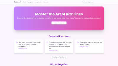 RizzLinesAI - AI tool for Content Creation