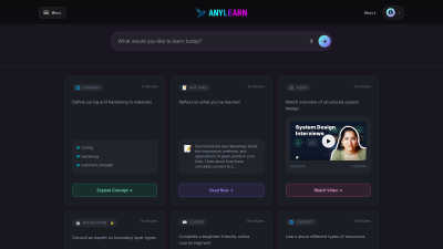 AnyLearn.ai - AI tool for Education & Learning