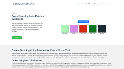 palettecolorgenerator.com - AI tool for Generative Art