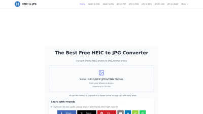 HEIC to JPG - AI tool for Image & Photo