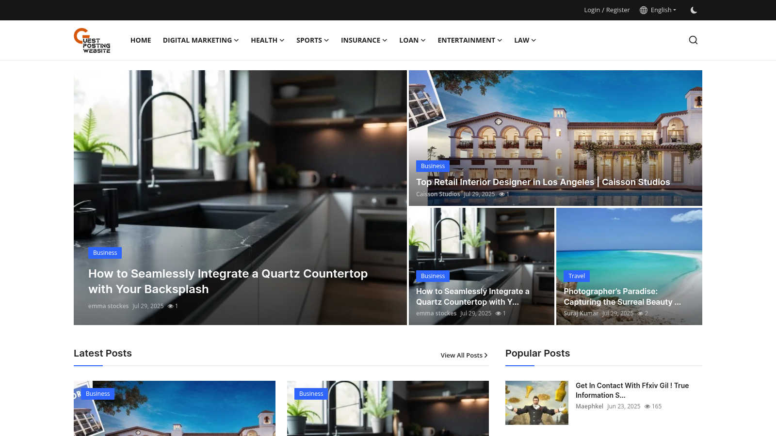 Instant Publish application interface and features