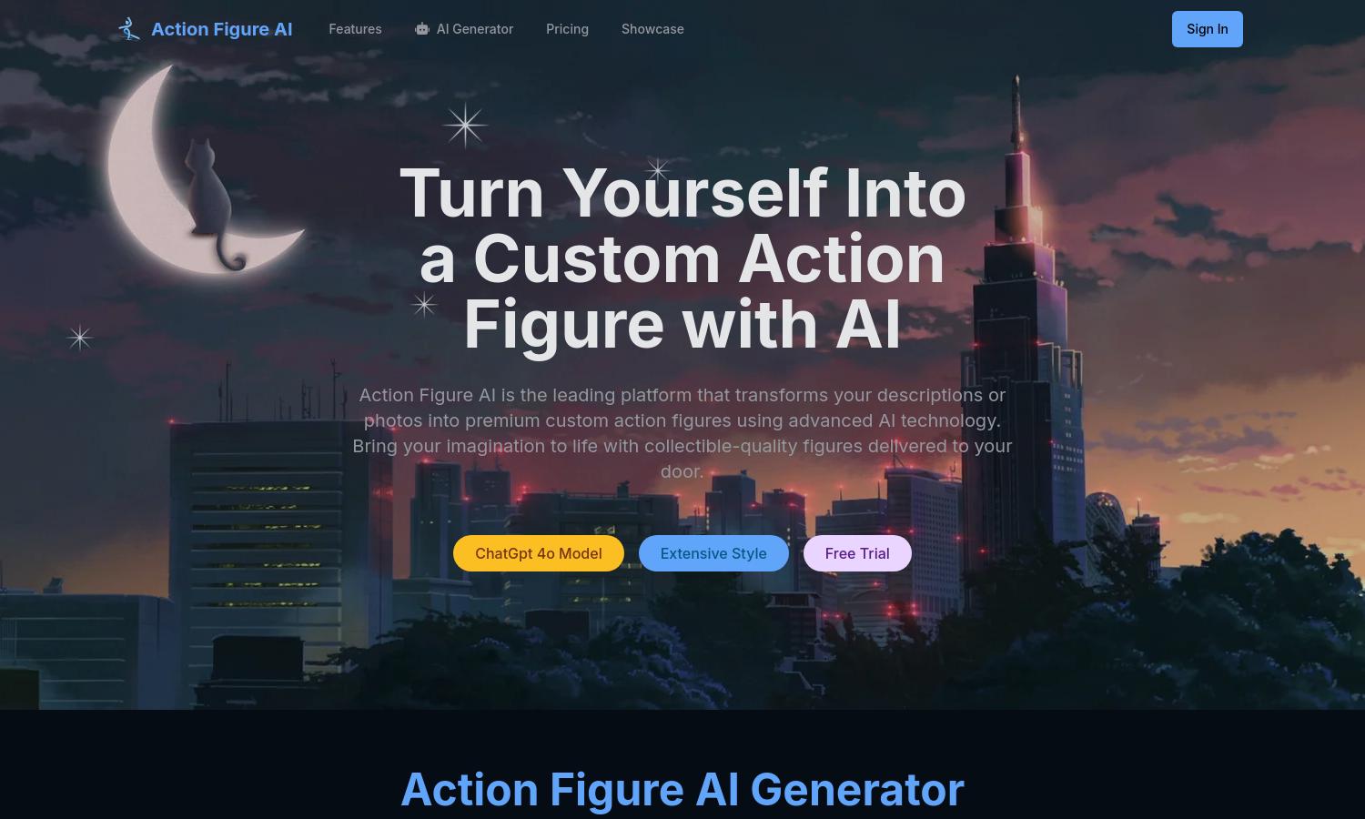 Action Figure AI Website