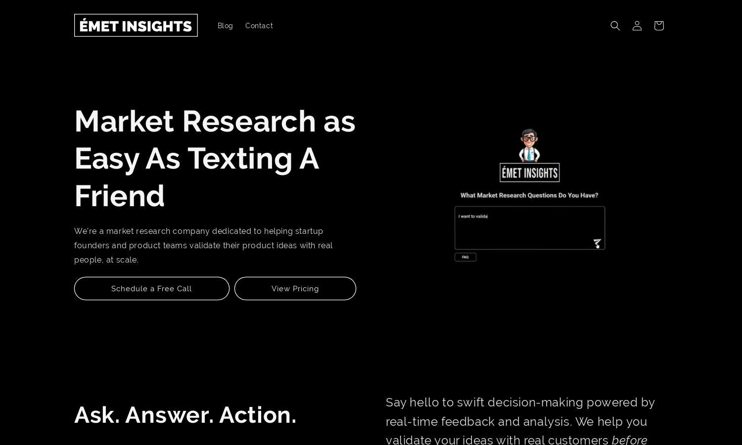 Émet Insights Website