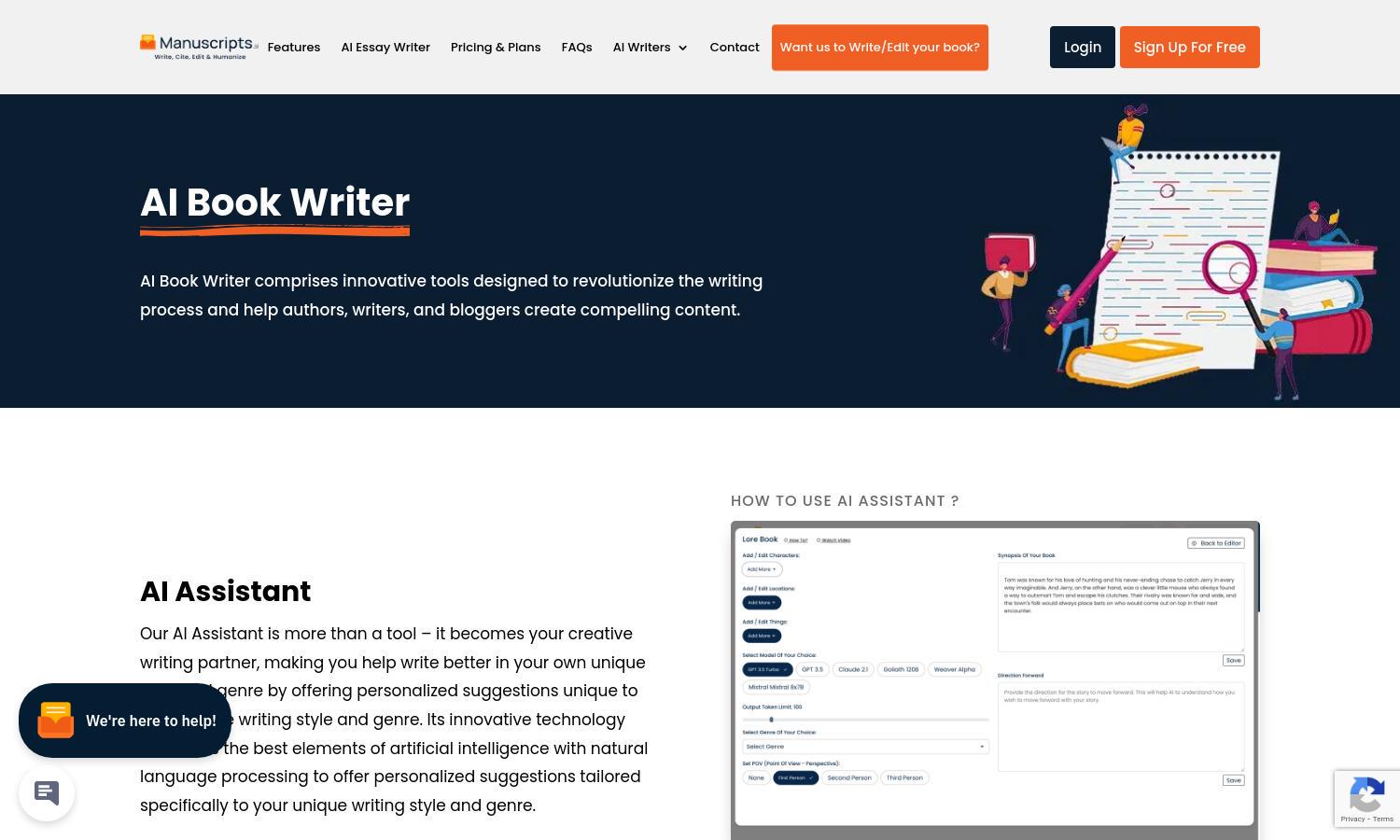 Ai Book Writer Website