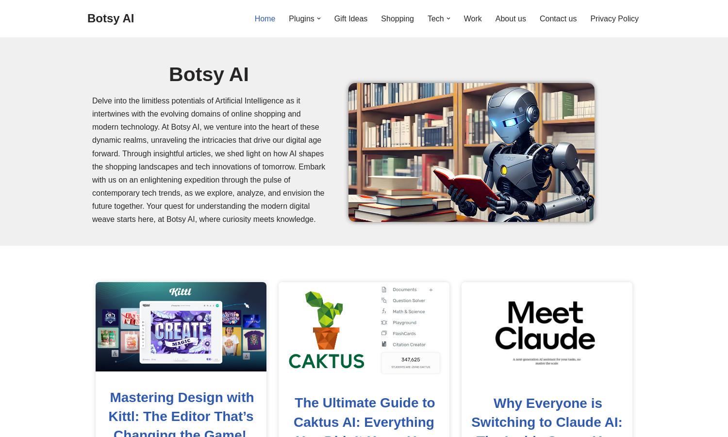 Botsy AI Website