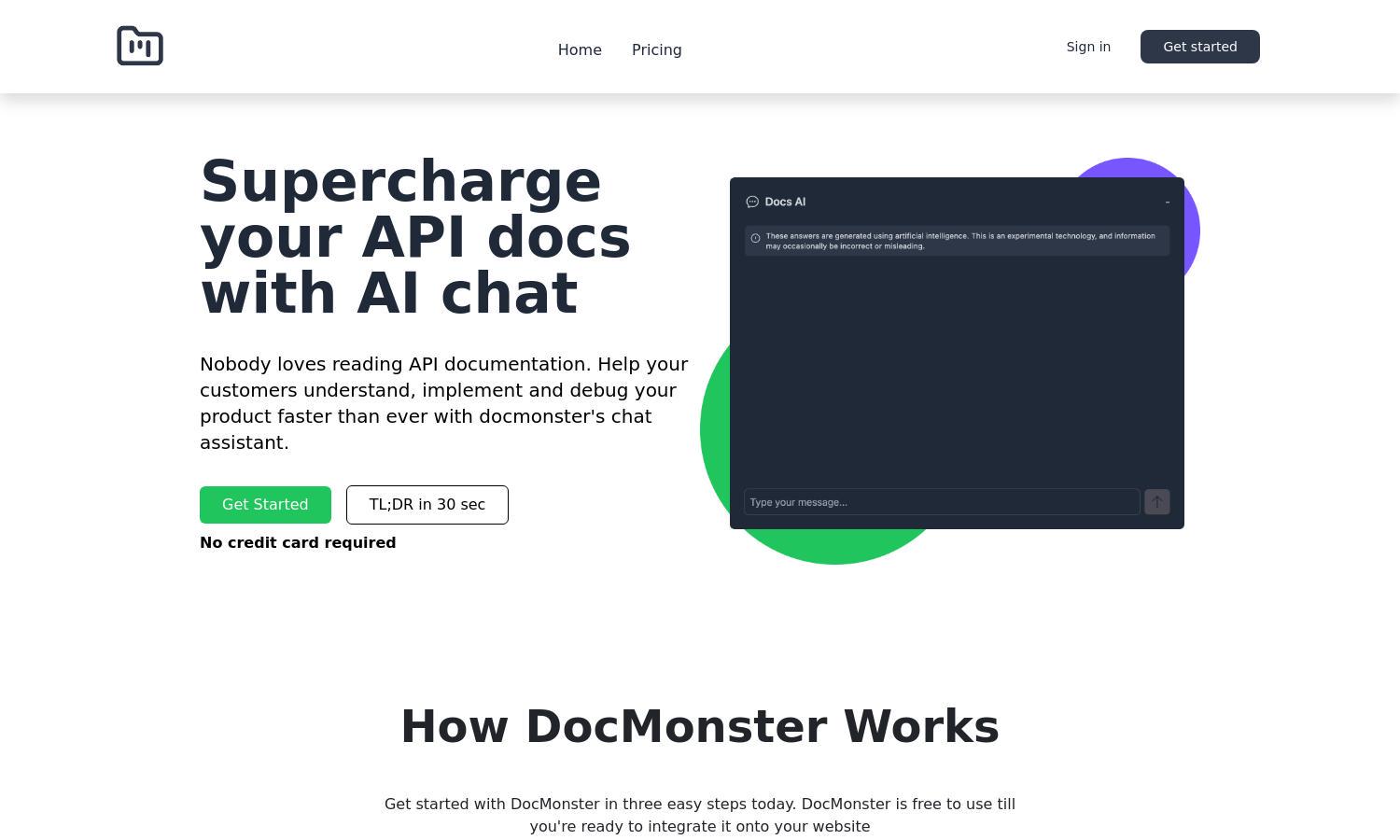 Docmonster Website