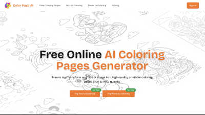 Color Page AI - AI tool for Education & Learning