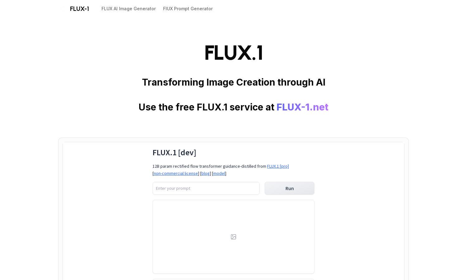 FLUX.1 Pro Website