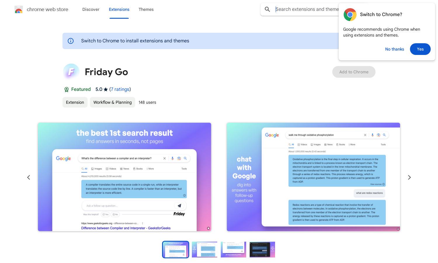 Friday Go Website