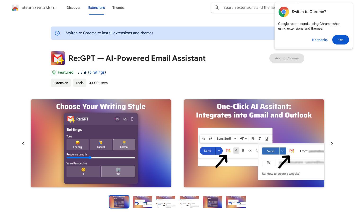 Re:GPT - AI-Powered Email Assistant Website