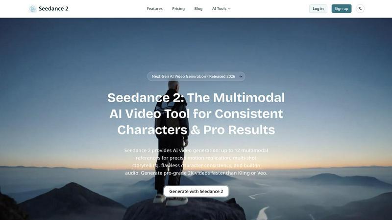 Seedance 2 application interface and features