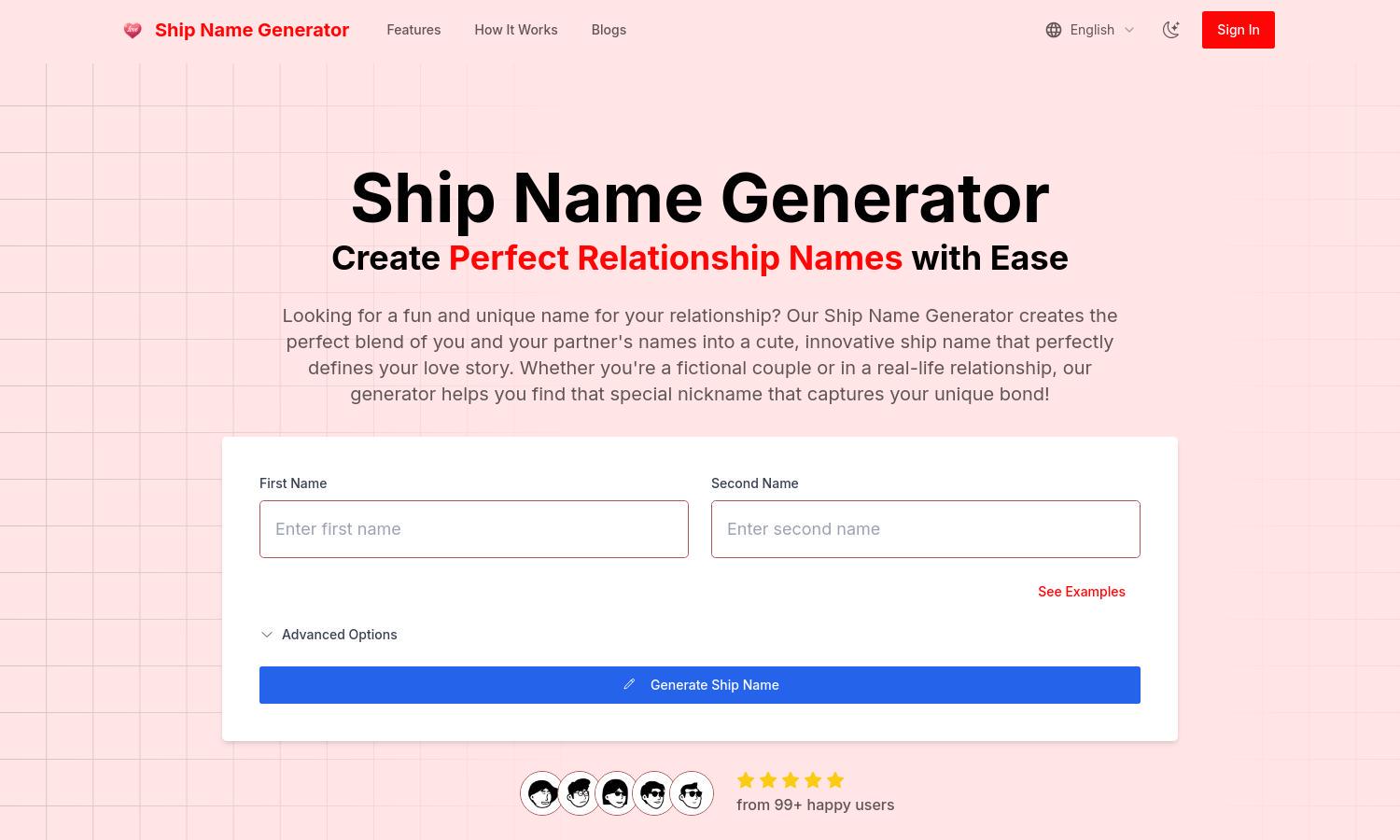 Ship Name Generator Website