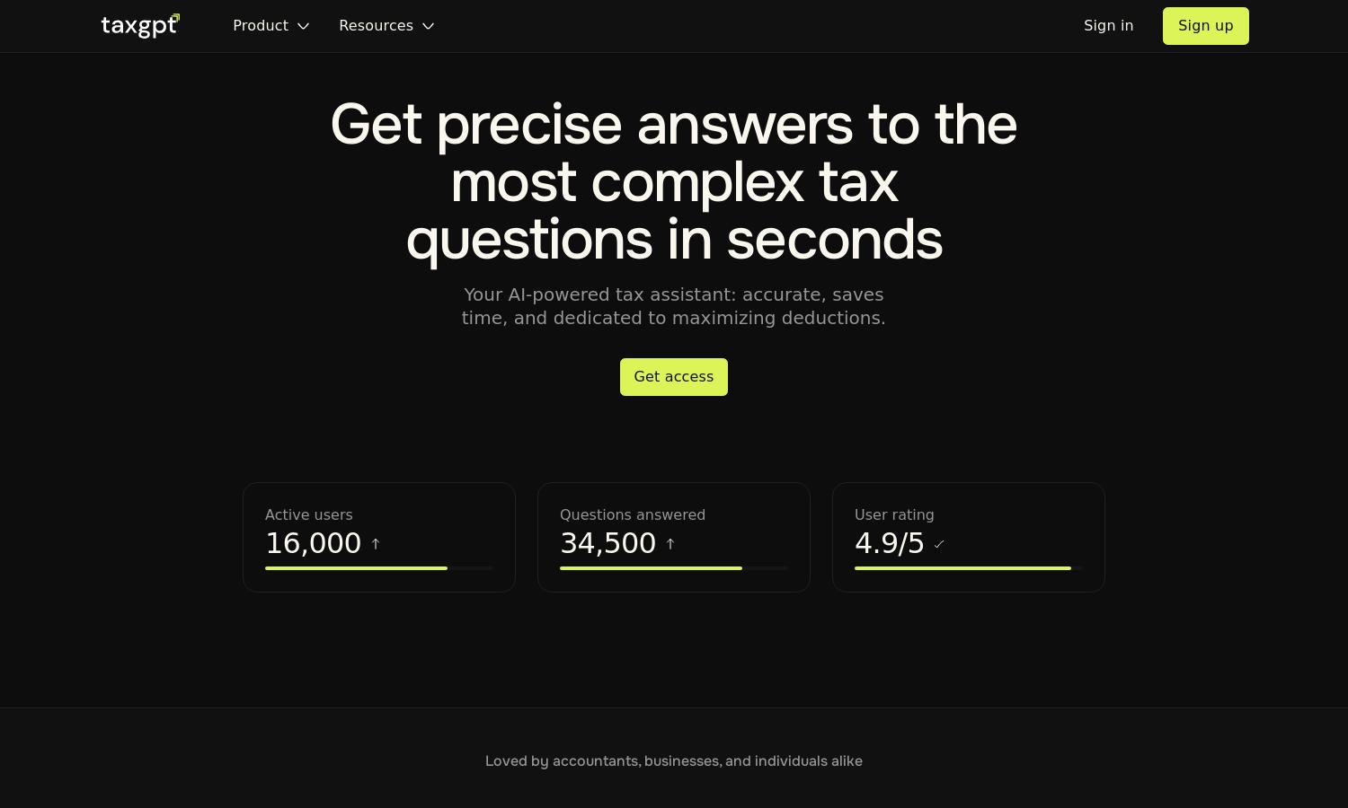 TaxGPT Website