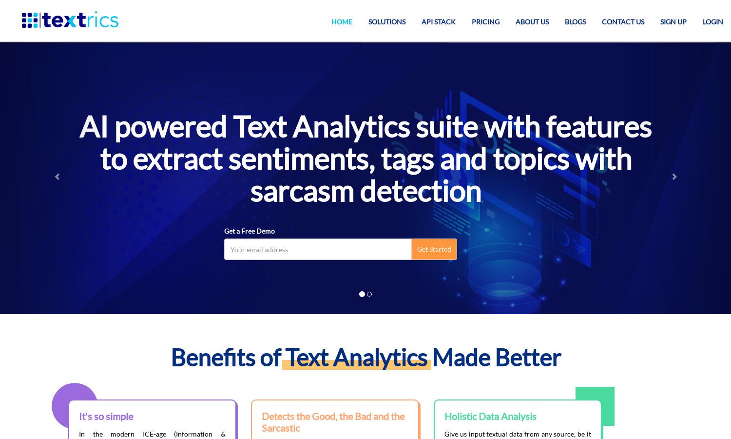 Textrics Website