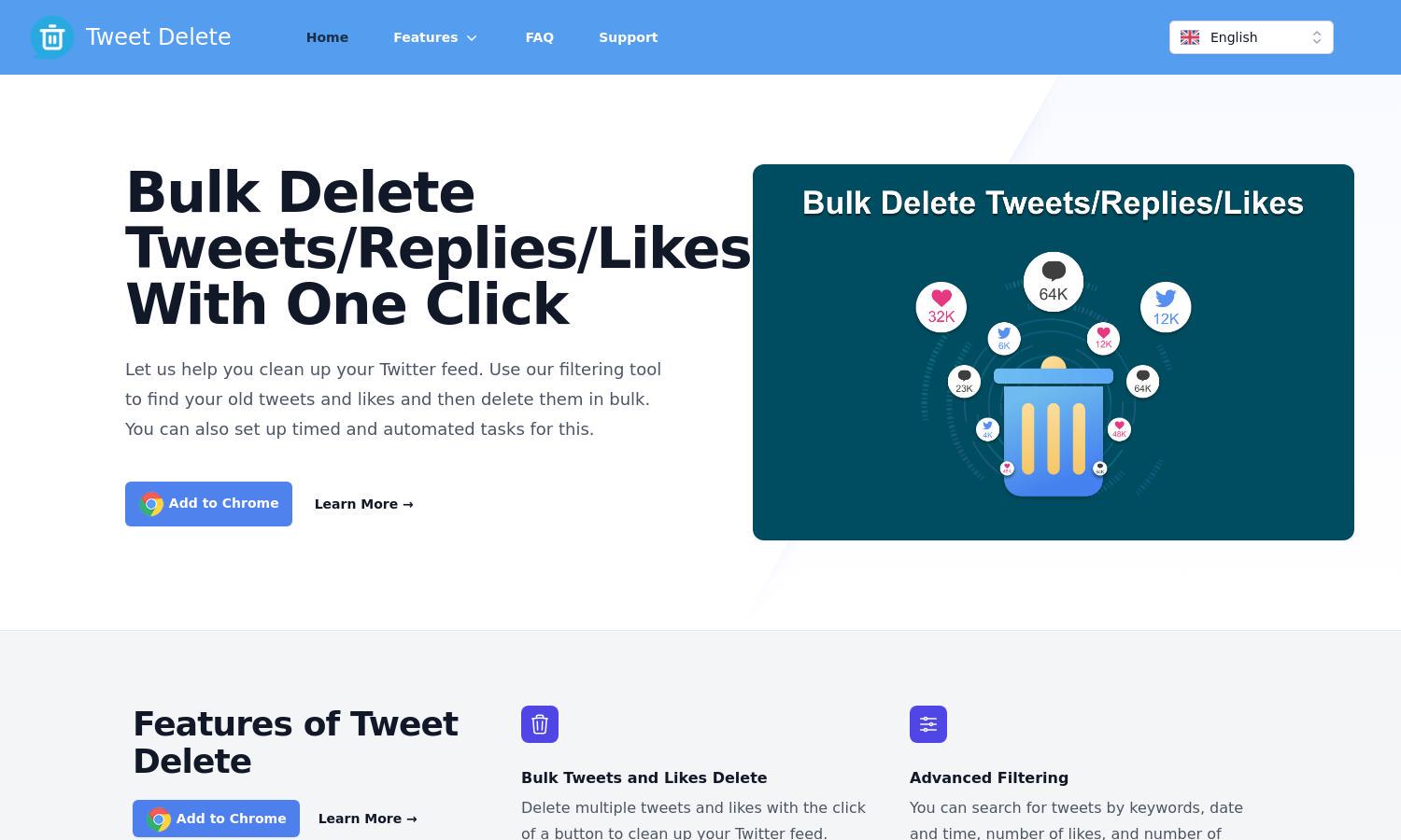 Tweet Delete Website