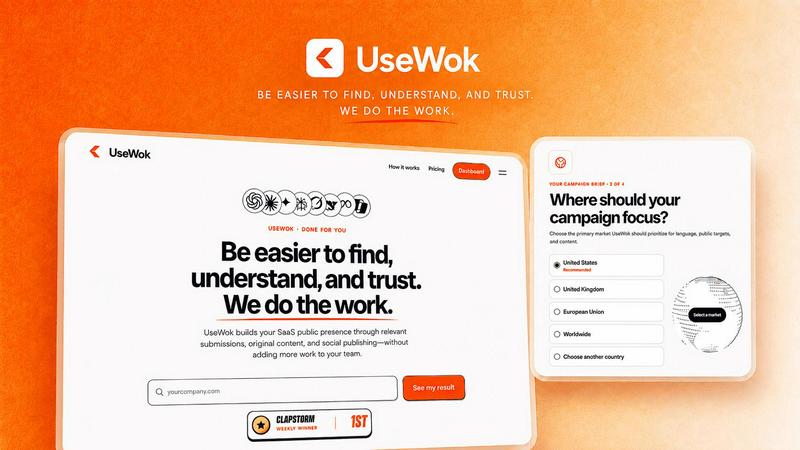 UseWok application interface and features