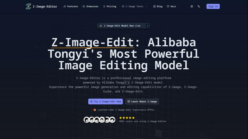 Z-Image-Edit application interface and features